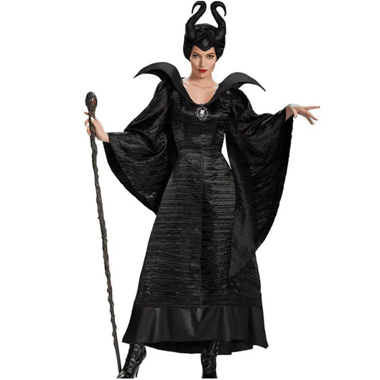 Midnight Sorceress: Dark Witch Costume for Women