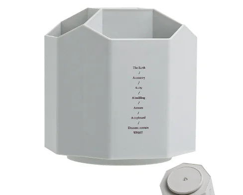 Creative Multi-Functional Rotating Pen Holder – Large Capacity 9-Grid Desk Organizer | PP Durable Material