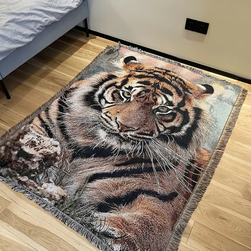 Tiger Print Bed Blanket – Soft, Warm & Stylish Cozy Throw