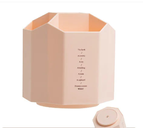 Creative Multi-Functional Rotating Pen Holder – Large Capacity 9-Grid Desk Organizer | PP Durable Material