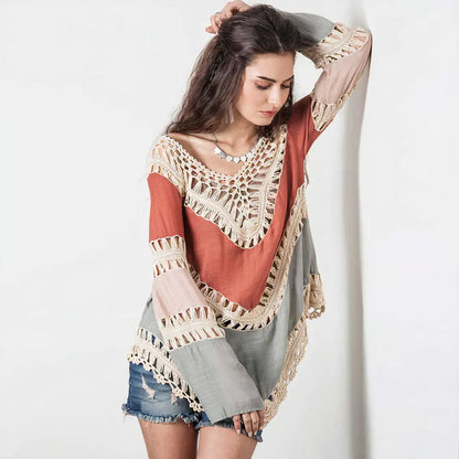 Jenn Crochet Beach Cover-Up Top