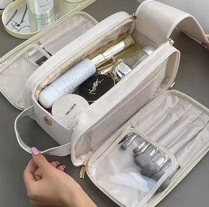 Large Cosmetic Travel Bag – Waterproof Makeup Organizer for Stylish Travel