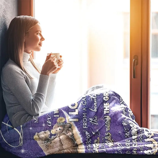 Flannel Blanket from Mum to Daughter – Soft, Warm & Heartfelt Gift