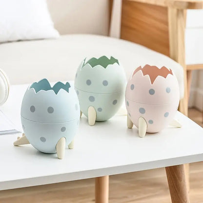 Cute Dinosaur Egg Pen Holder – Multifunctional Plastic Desk Organizer