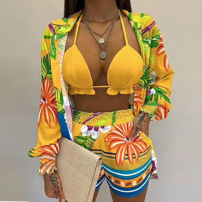 Sunlit Chic: Sexy 3‑Piece Beach Set for Women (2025)