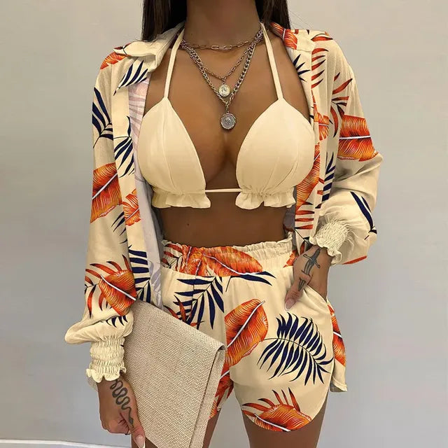 Sunlit Chic: Sexy 3‑Piece Beach Set for Women (2025)