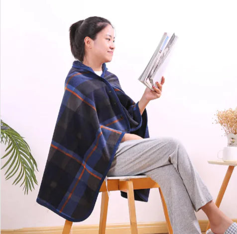 CozyGrid™ Polar Fleece Multifunctional Shawl Blanket – Japanese Style Winter Cloak