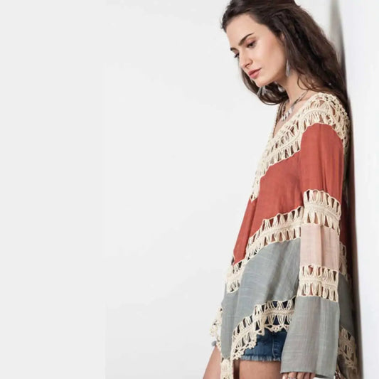 Jenn Crochet Beach Cover-Up Top