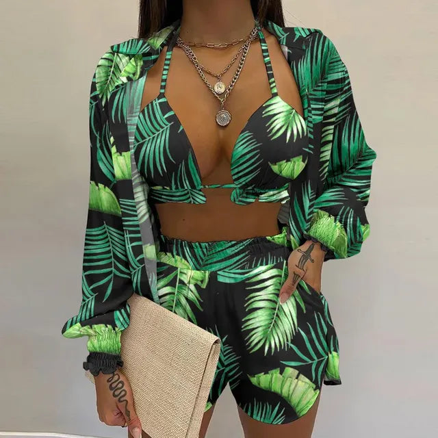 Sunlit Chic: Sexy 3‑Piece Beach Set for Women (2025)