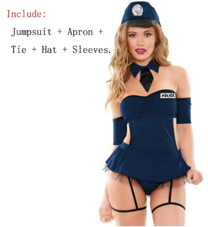 Police Authority: Sexy Role Play Halloween Costume for Women