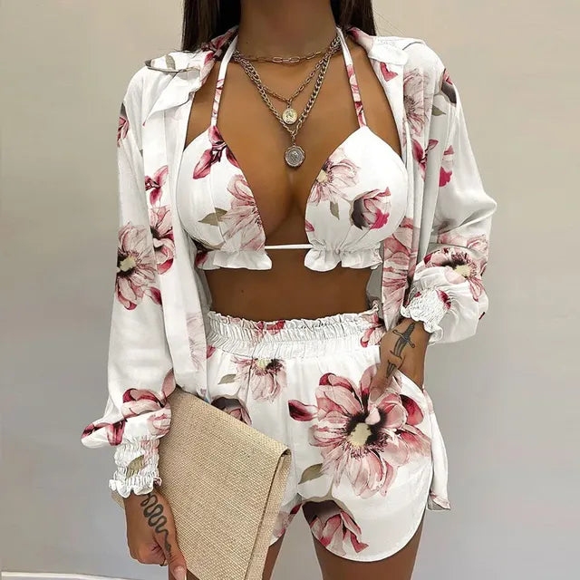 Sunlit Chic: Sexy 3‑Piece Beach Set for Women (2025)