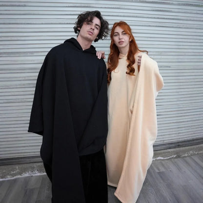 Unisex Cloak Robe Hoodie – Oversized Cape with Modern Edge