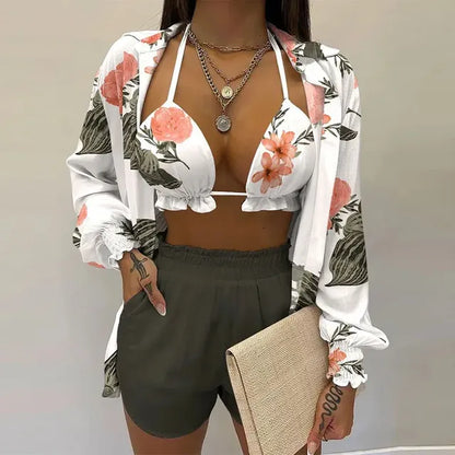 Sunlit Chic: Sexy 3‑Piece Beach Set for Women (2025)