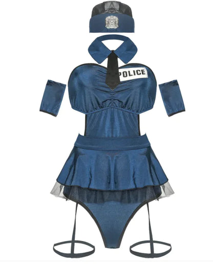 Police Authority: Sexy Role Play Halloween Costume for Women