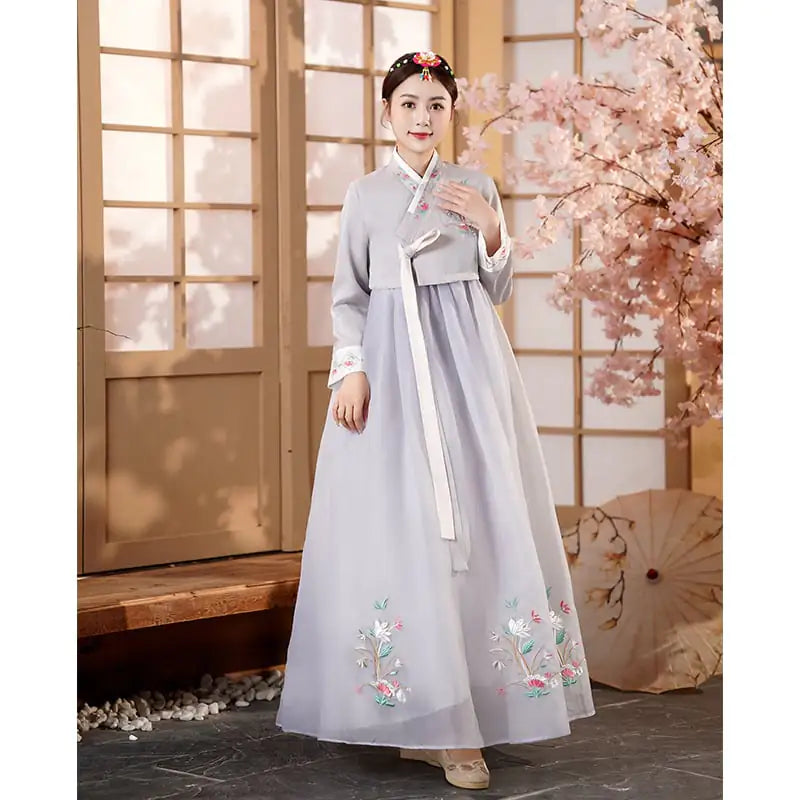 Ethnic Korean Costume Performance Dress – Traditional Hanbok-Inspired Outfit for Cultural Events