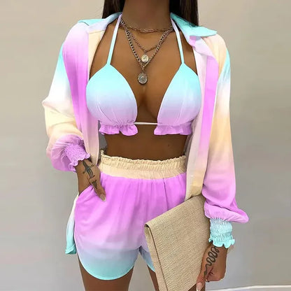 Sunlit Chic: Sexy 3‑Piece Beach Set for Women (2025)