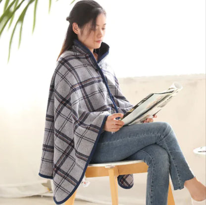 CozyGrid™ Polar Fleece Multifunctional Shawl Blanket – Japanese Style Winter Cloak