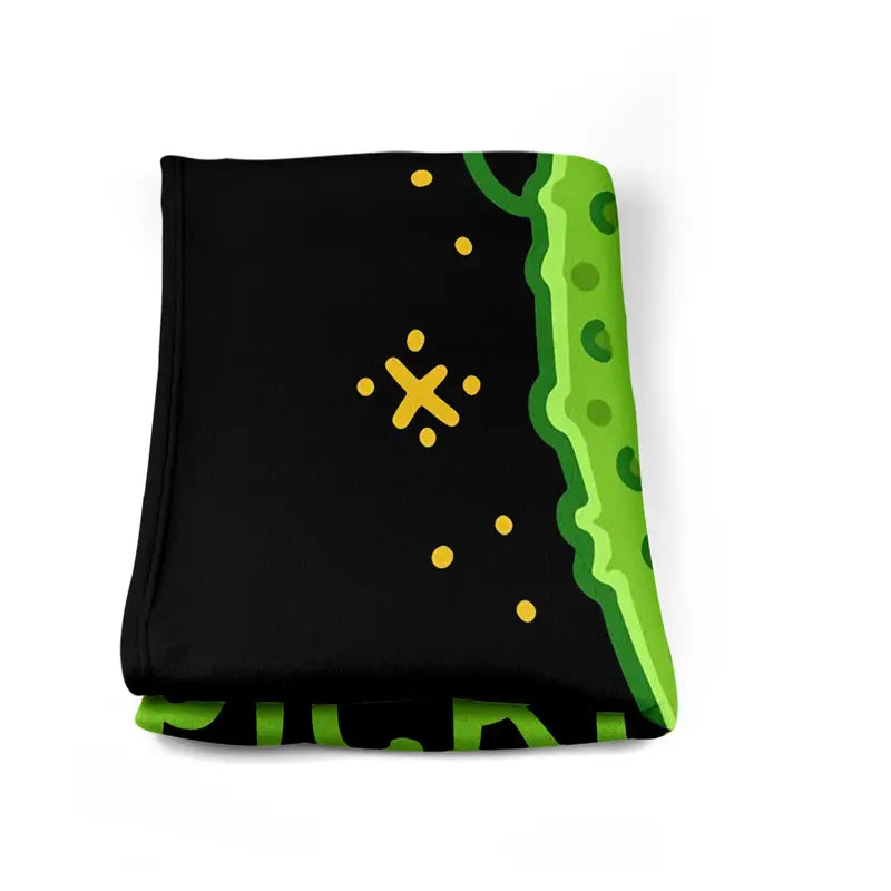 Cucumber Pattern Flannel Blanket – Soft, Warm & Cute Cozy Throw