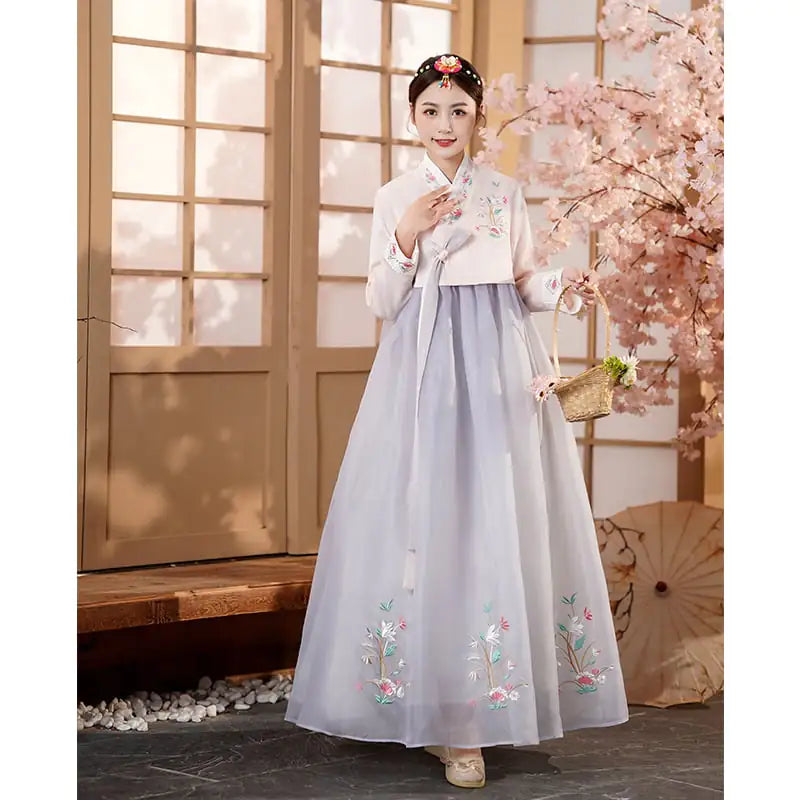 Ethnic Korean Costume Performance Dress – Traditional Hanbok-Inspired Outfit for Cultural Events